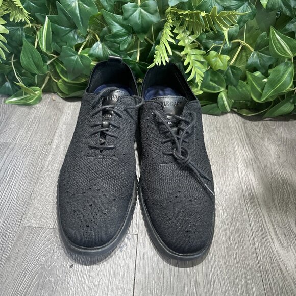 Cole Haan 2.ZeroGrand Black Stitchlite Wingtip Oxfords Derby Men Sz 10.5 C28527 main image 6